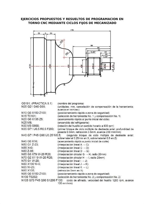 ejercicios de cnc torno resueltos pdf|Ejercicios de Programacion en Torno CNC .